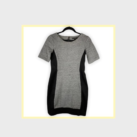 J.Crew Grey with Black Panel Sheath Dress - Picture 7 of 7